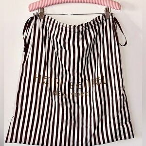 Henri Bendel Authentic Brown and White Striped Garment/Dust/Laundry Bag